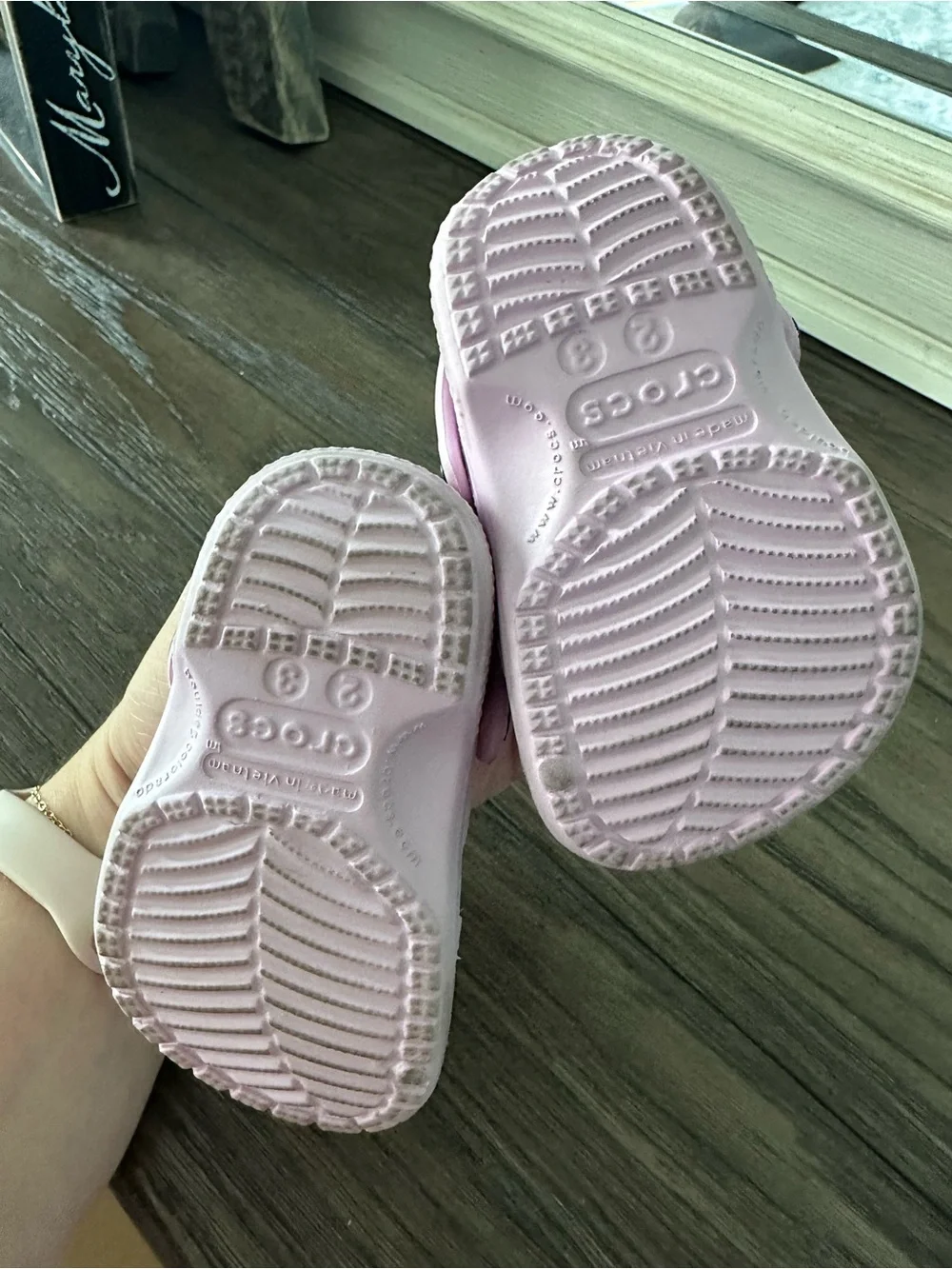 CROCS Kids Light Pink Classic Clog